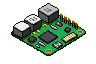 Pixel art circuit board